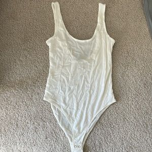 Forever 21 White Mesh Bodysuit (small)